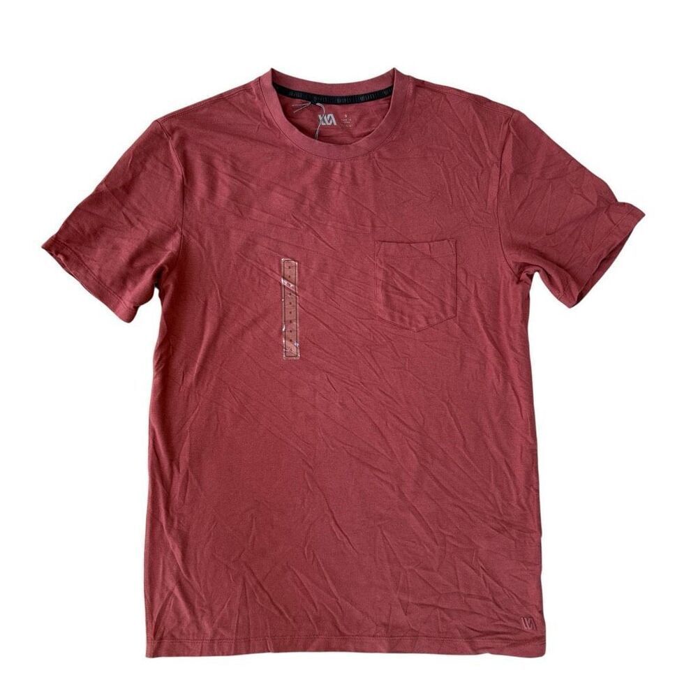 VRST men’s essential pocket in desert rust cotton stretch shirt size S NWT